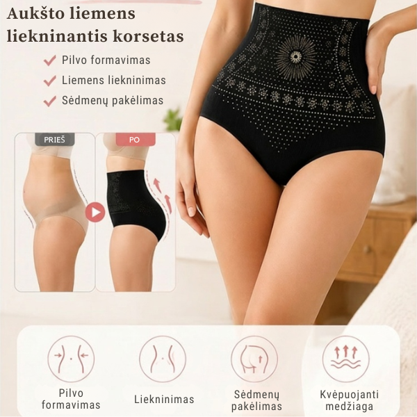 Liekninatis ir figūrą koreguojantis TERMO korsetas