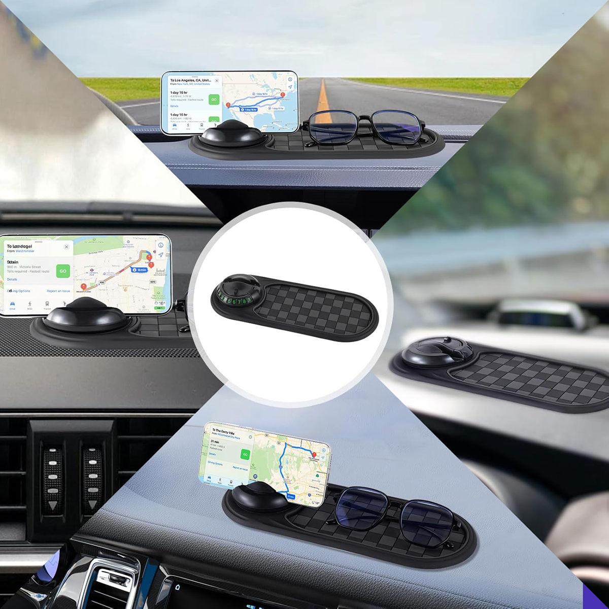 Universalus neslystantis kilimėlis automobiliui