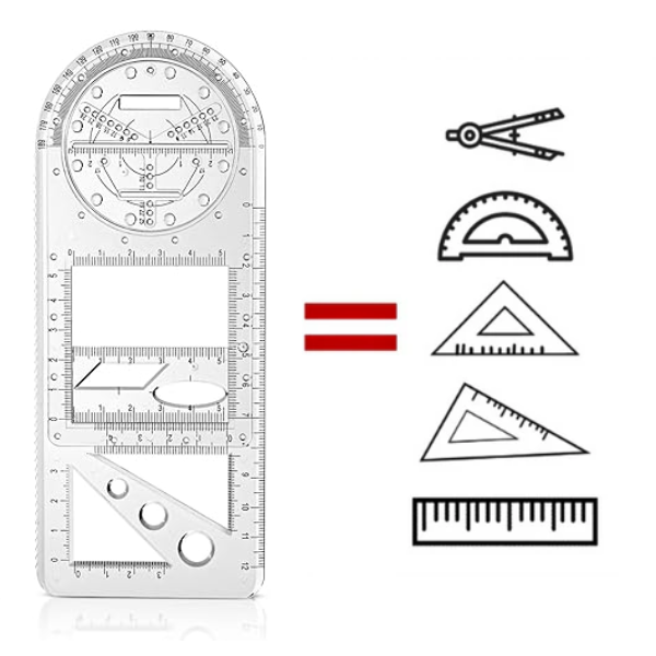 Daugiafunkcinė geometrinė liniuotė