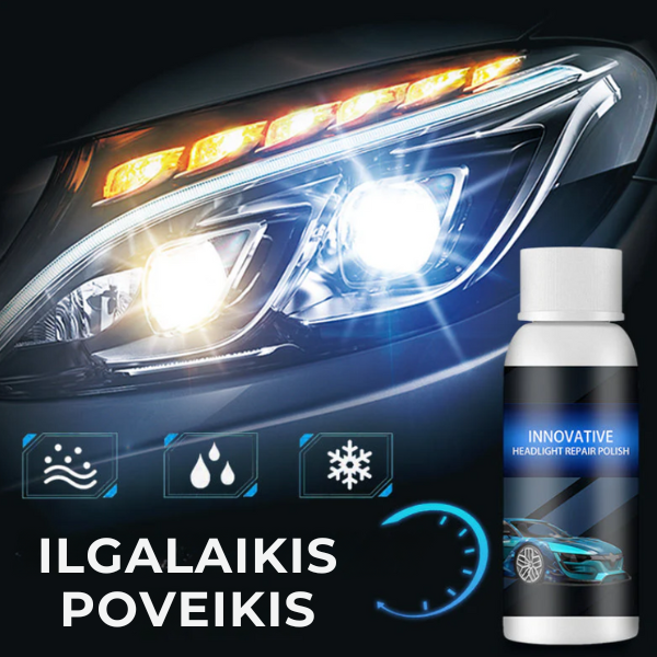 NANO priemonė automobilių žibintų poliravimui - atnaujinimui