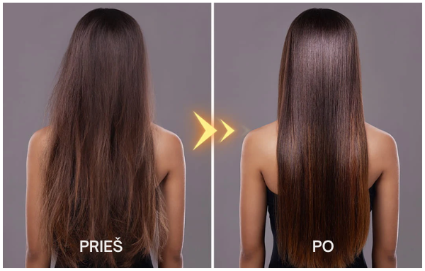 Atstatanti bei maitinanti plaukų priežiūros priemonė