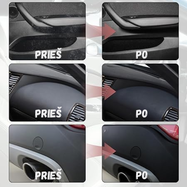 Inovatyvi priemonė automobilių plastikų restauravimui