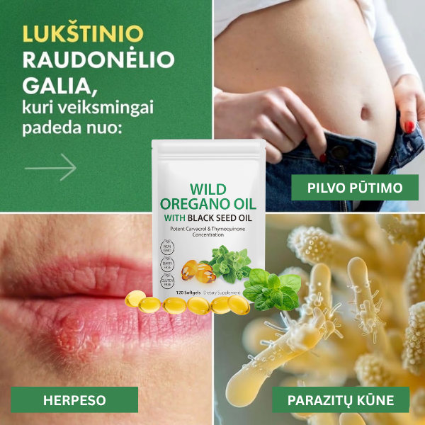 Laukinių raudonėlių aliejus su juodaisiais kmynais