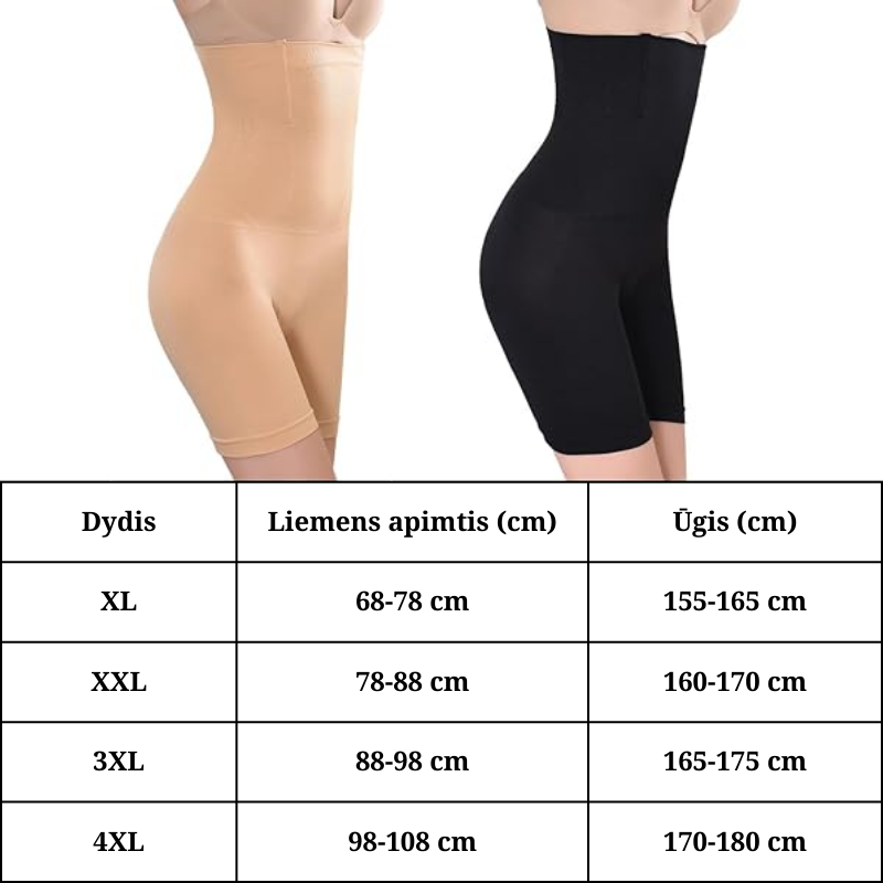 Liekninantys ir kūną formuojantys šortai - korsetas