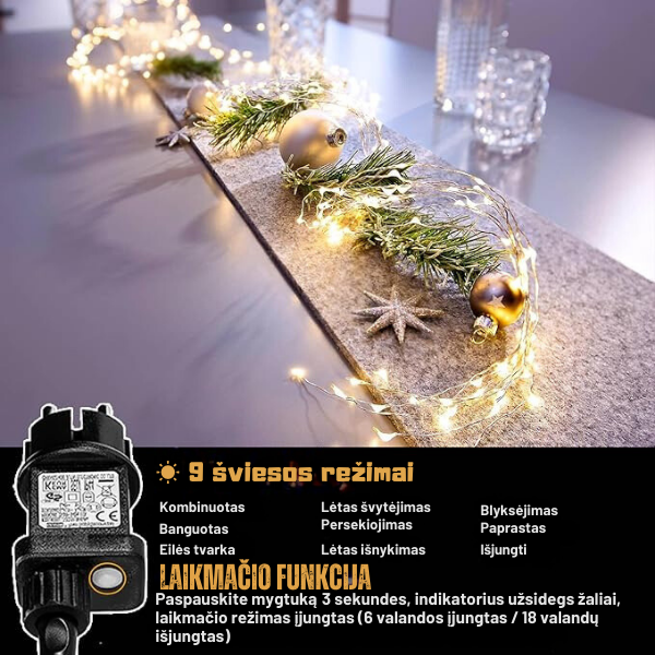Kalėdinė LED girlianda - lietus
