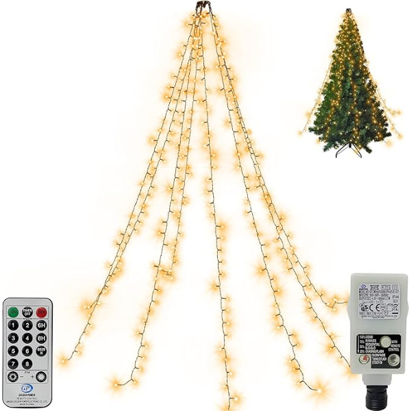 Kalėdų eglutės LED girlianda - krioklys