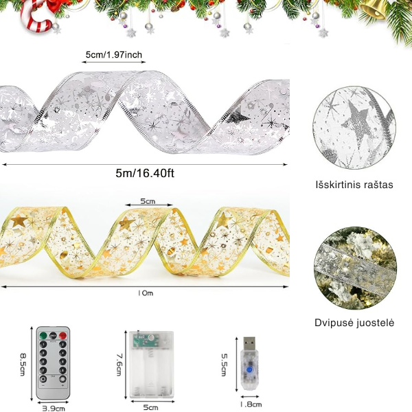 LED šviečianti dekoratyvinė juosta