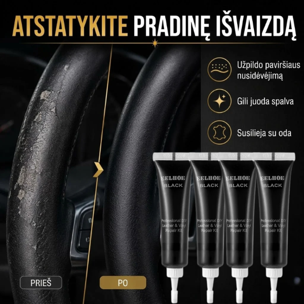 Odos tvarkymo priemonė vairui
