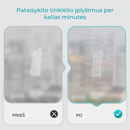 Lipni langų tinklelio remonto juosta