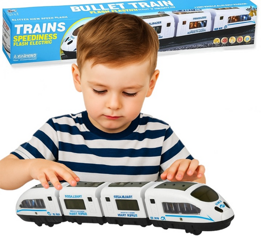 Interaktyvus elektrinis greitasis traukinys vaikams