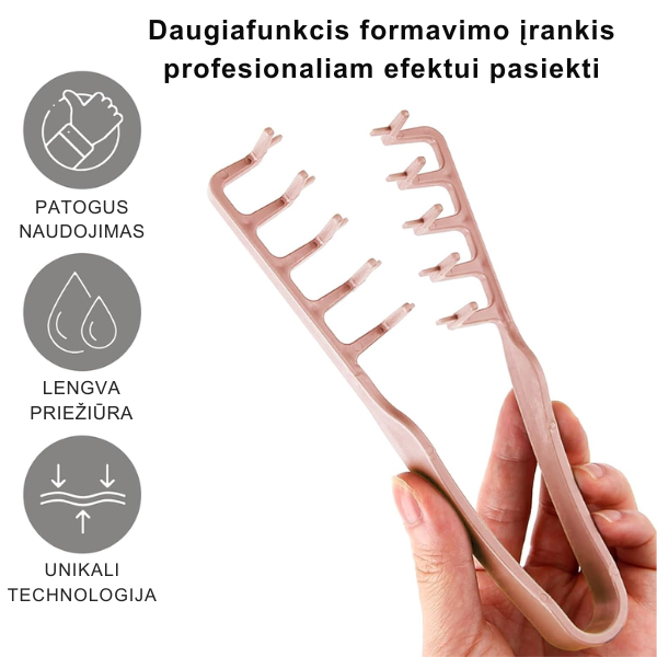 Universalios plaukų formavimo žnyplės