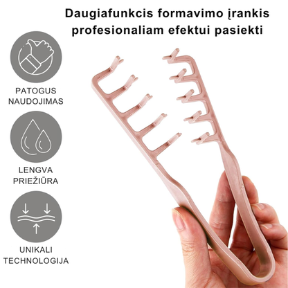 Universalios plaukų formavimo žnyplės