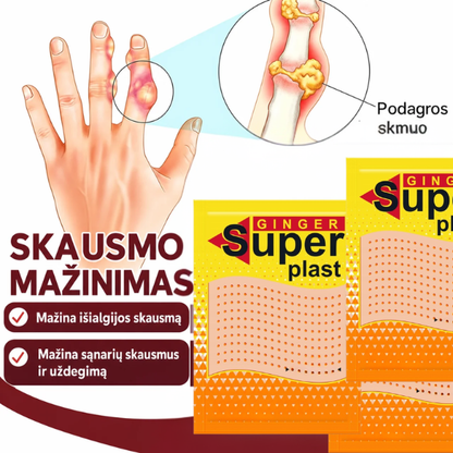 Pleistrai nuo podagros ir sąnarių skausmo
