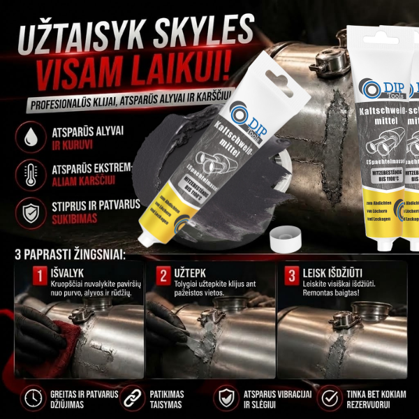 Pažangūs metalo klijai