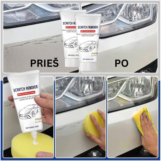 Automobilio įbrėžimų taisymo pasta