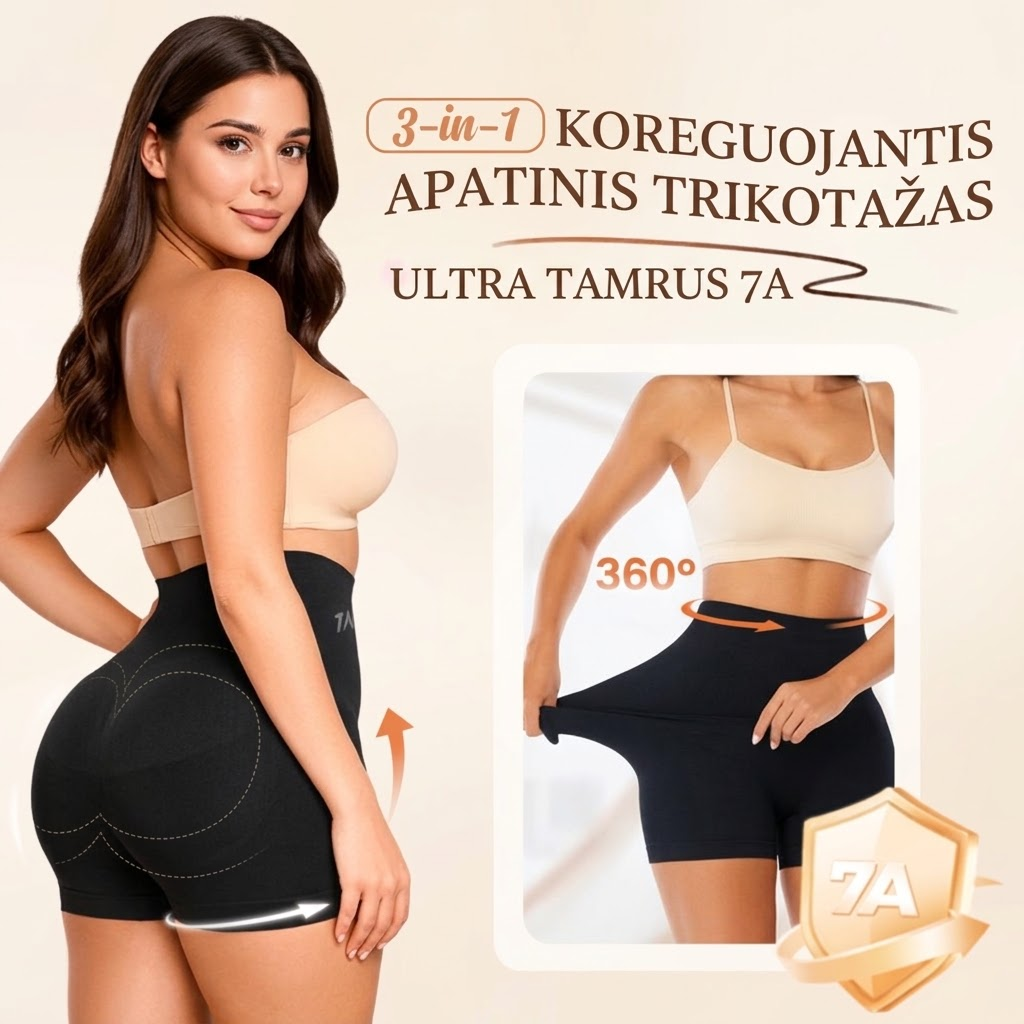 Liekninatis ir figūrą koreguojantis TERMO korsetas