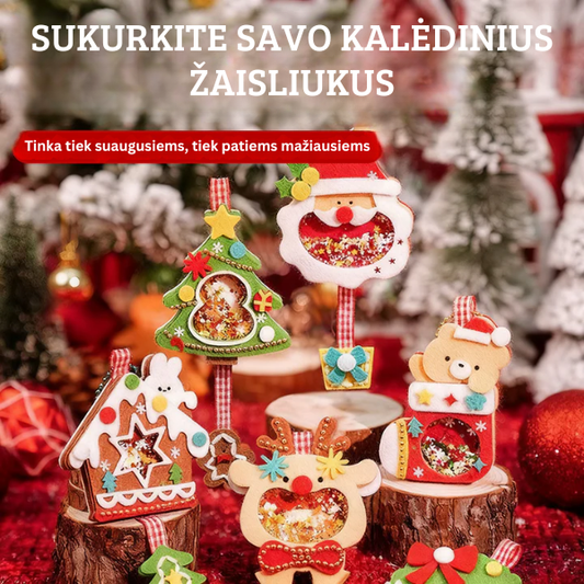 Kalėdinių žaisliukų rinkinys "Pasidaryk Pats"