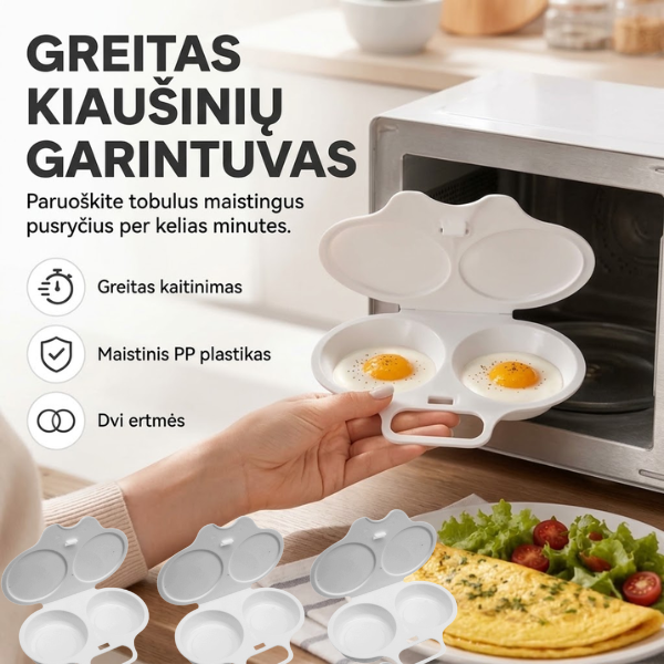 Inovatyvus sprendimas kiaušiniams gaminti