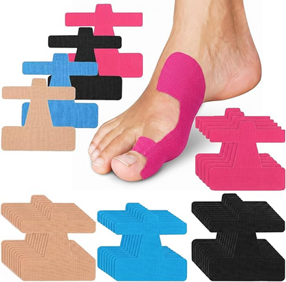 Kineziterapinė juosta hallux valgus korekcijai ir gydymui