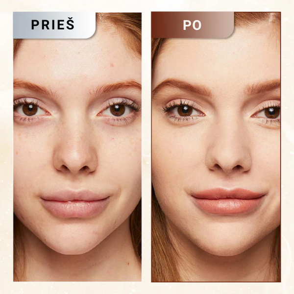 Nepriekaištingas ilgai išliekantis makiažo pagrindo pieštukas su dviem galiukais