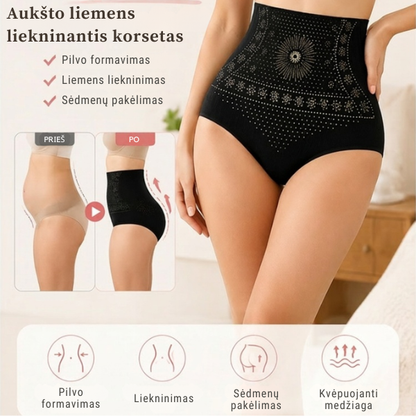 Kūną formuojantis ir figūrą gerinantis termo korsetas