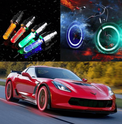 LED ratų švieselės (4vnt.)