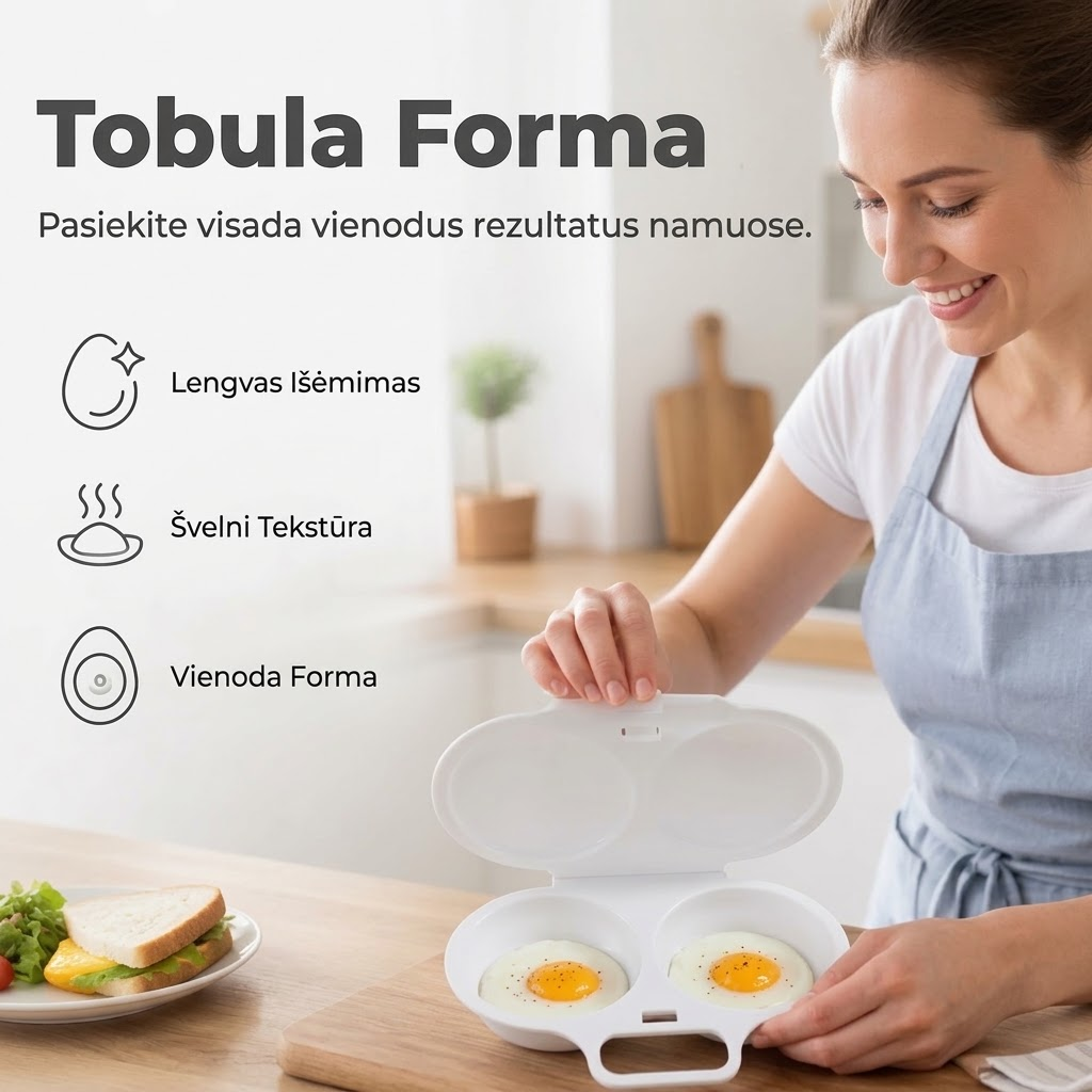 Inovatyvus sprendimas kiaušiniams gaminti