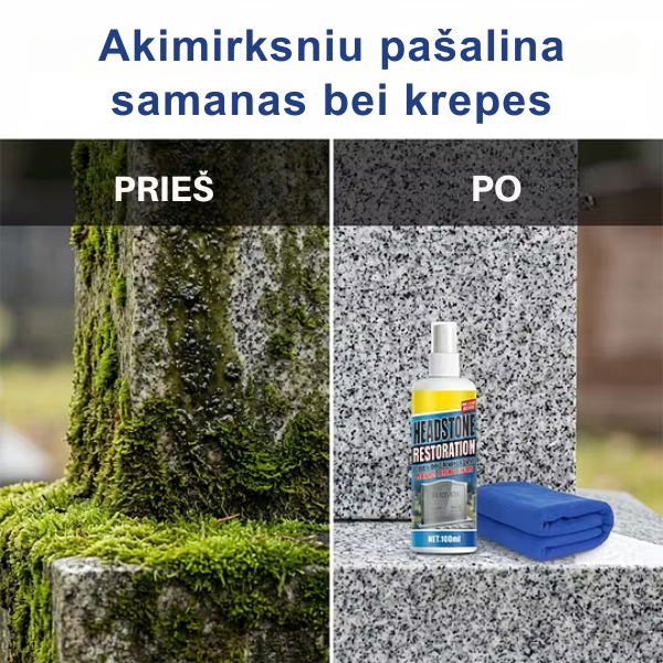 Antkapių valymo ir restauravimo purškiklis