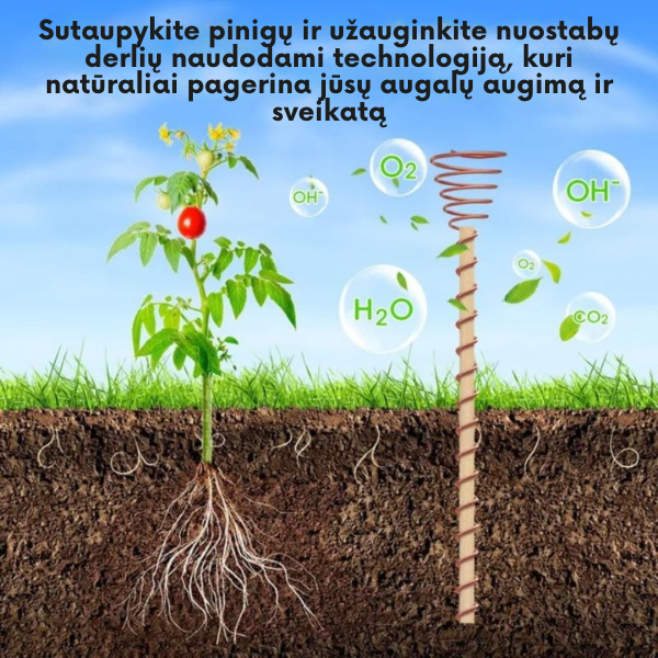 Augimą ir derlių skatinanti elektrokultūrinė priemonė jūsų sodui ir daržui