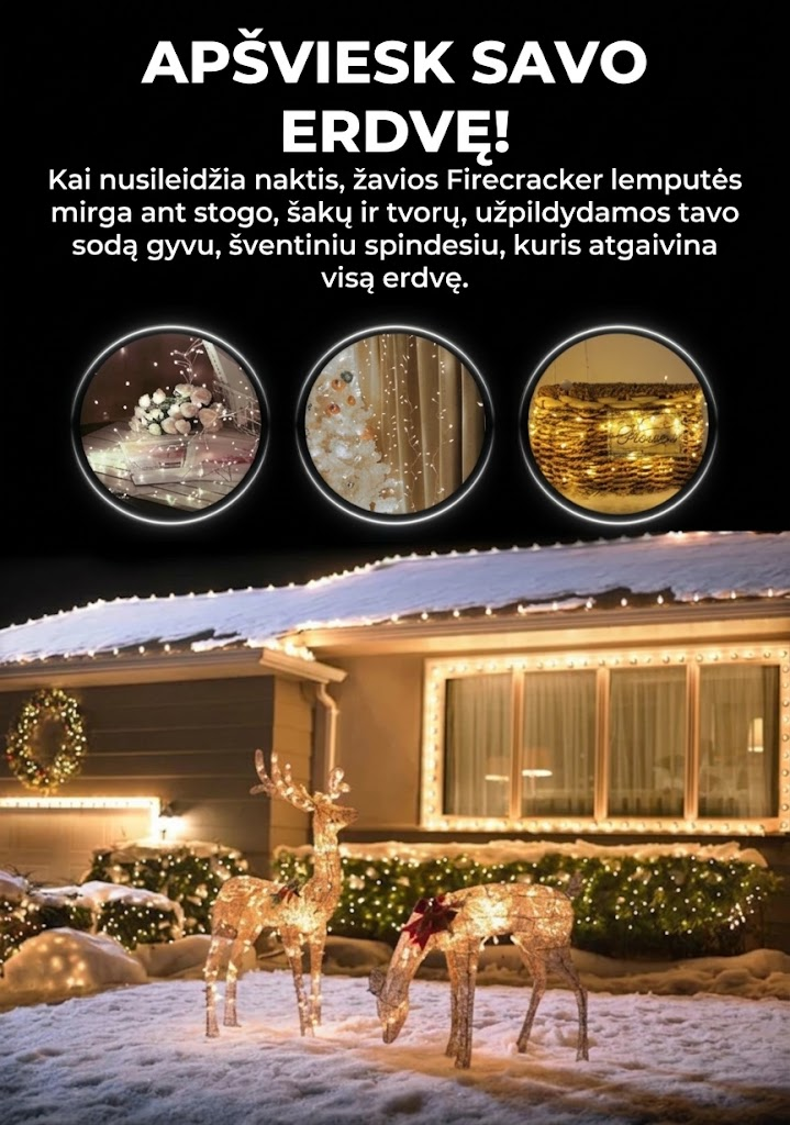Dekoratyvinė iliuminacinė girlianda