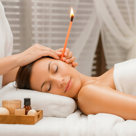 Natūralaus bičių vaško ausų žvakės