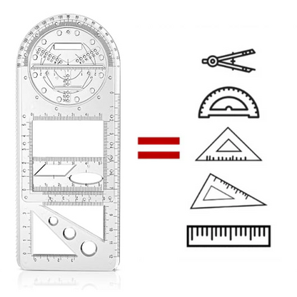 Daugiafunkcinė geometrinė liniuotė