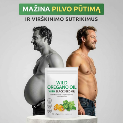 Laukinių raudonėlių aliejus su juodaisiais kmynais