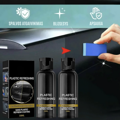 Inovatyvi priemonė automobilių plastikų restauravimui