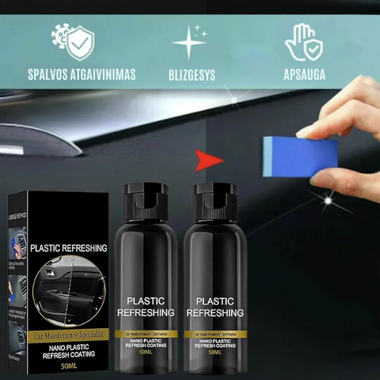 Inovatyvi priemonė automobilių plastikų restauravimui