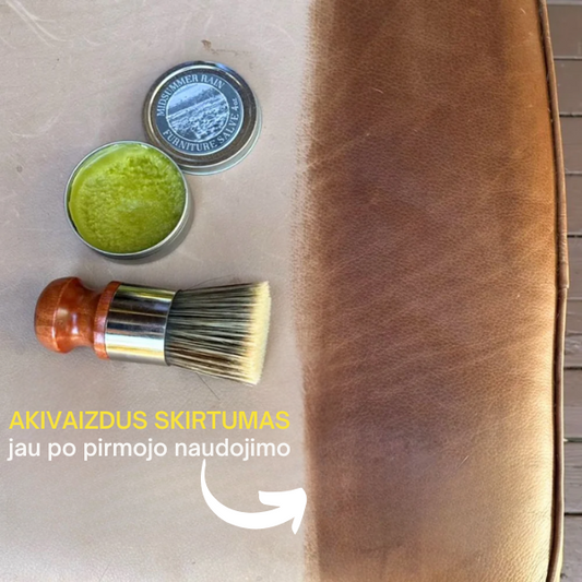 Odos atnaujinimo vaškas baldams ir interjerui + šepetėlis