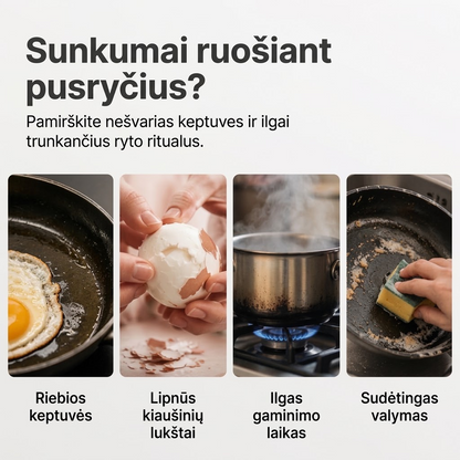 Inovatyvus sprendimas kiaušiniams gaminti