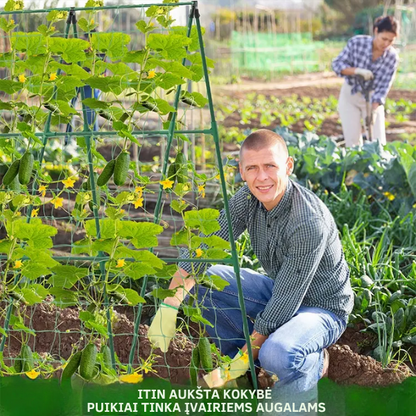 Stabilus ir tvirtas stovas pomidorams, agurkams ir įvairiems augalams