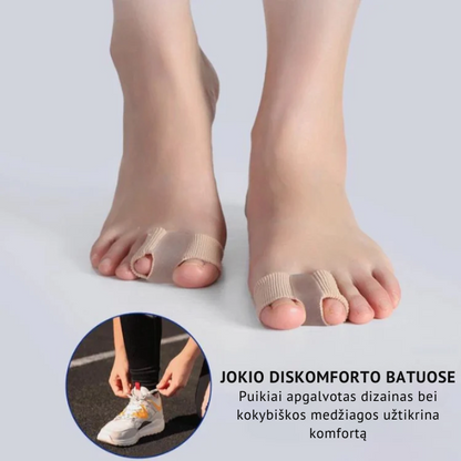 Korekcinis pirštų padėties atskirtukas natūraliai padėčiai atstatyti