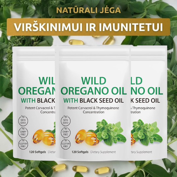 Laukinių raudonėlių aliejus su juodaisiais kmynais