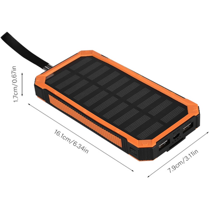 Saulės energija įkraunamas Power Bank