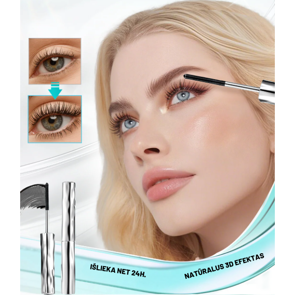 Vandeniui atsparus netepantis 3D tušas