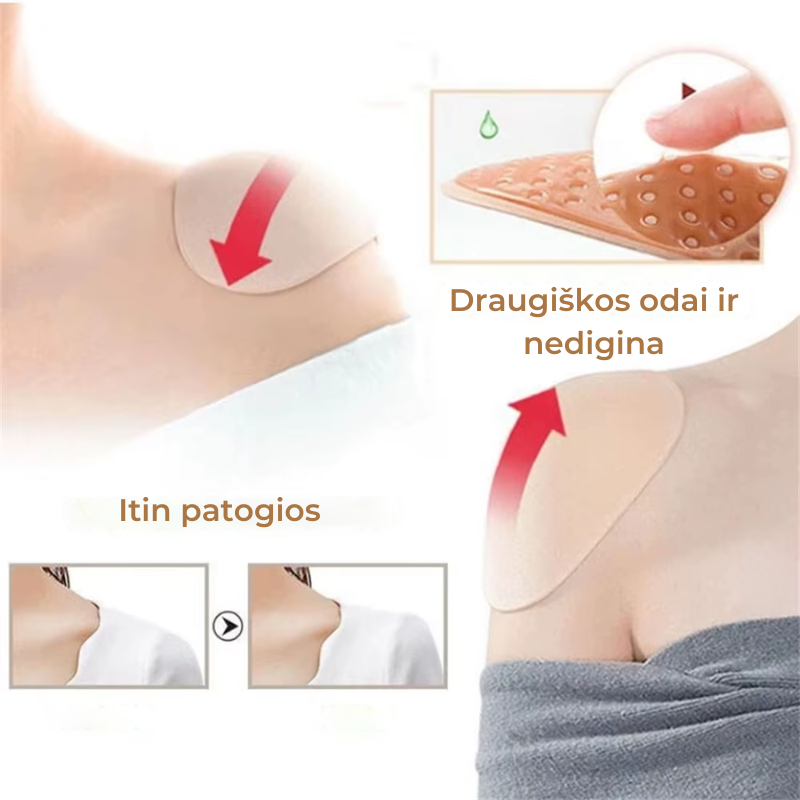 Minkštos pečių formavimo pagalvėlės