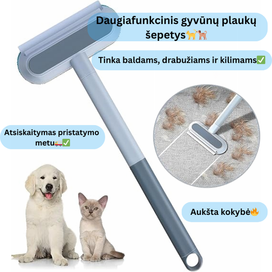 Daugiafunkcinis gyvūnų plaukų šepetys
