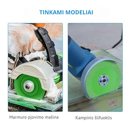 Deimantinis diskas stiklui ir keramikai