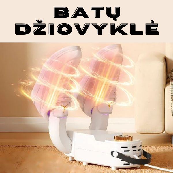 Elektrinė batų džiovyklė su laikmačiu