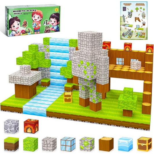 Magnetinių kaladėlių rinkinys MINECRAFT
