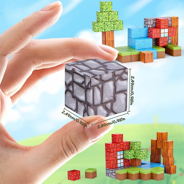 Magnetinių kaladėlių rinkinys MINECRAFT